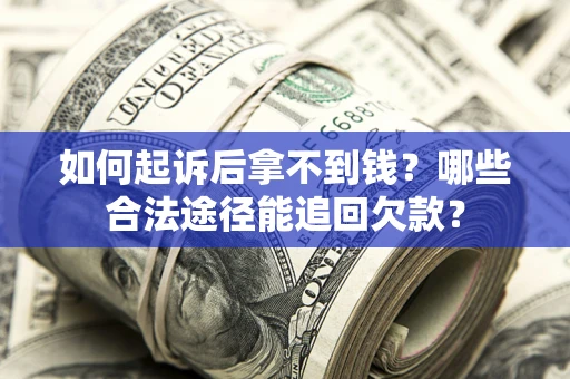 武汉如何起诉后拿不到钱？哪些合法途径能追回欠款？