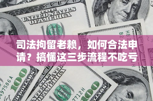 武汉司法拘留老赖，如何合法申请？搞懂这三步流程不吃亏！