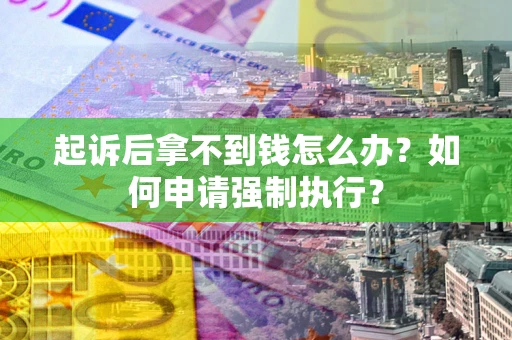 武汉起诉后拿不到钱怎么办？如何申请强制执行？