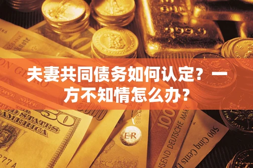 武汉夫妻共同债务如何认定？一方不知情怎么办？