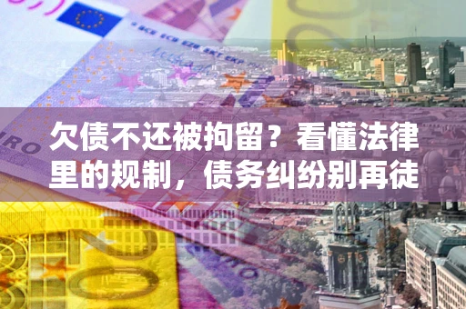武汉欠债不还被拘留？看懂法律里的规制，债务纠纷别再徒劳奔波