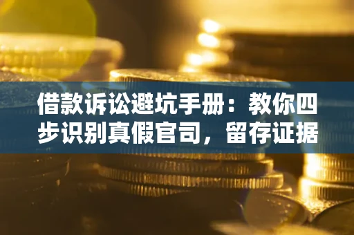 武汉借款诉讼避坑手册：教你四步识别真假官司，留存证据不踩雷
