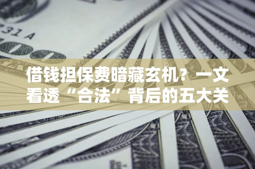 武汉借钱担保费暗藏玄机？一文看透“合法”背后的五大关键陷阱
