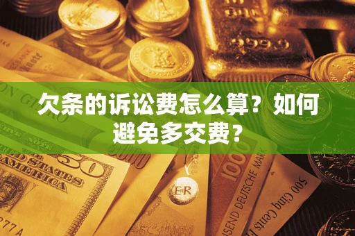 武汉欠条的诉讼费怎么算？如何避免多交费？
