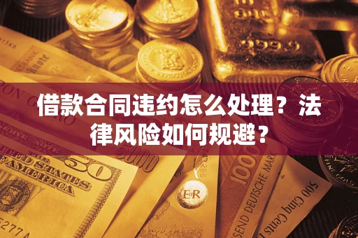 武汉借款合同违约怎么处理？法律风险如何规避？
