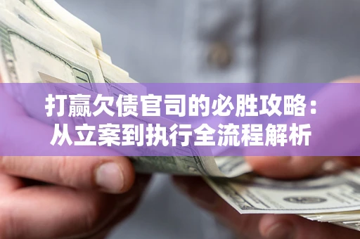 武汉打赢欠债官司的必胜攻略：从立案到执行全流程解析
